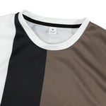 KZZ Color-block geometric print short-sleeve T-shirt and trousers