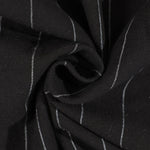 KZZ Men's striped long-sleeve shirt with a stand-up collar and trousers