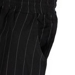 KZZ Men's striped long-sleeve shirt with a stand-up collar and trousers