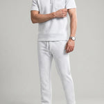 KZZ Short-sleeved polo shirt and drawstring cargo pants