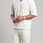 KZZ V-neck short-sleeve T-shirt and shorts