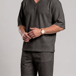 KZZ V-neck short-sleeve T-shirt and shorts