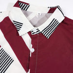 KZZ Men's Asymmetric Geometric Print Two-Piece Loungewear Set