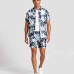 KZZ Tie-dye short-sleeve shirt and shorts set