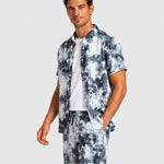 KZZ Tie-dye short-sleeve shirt and shorts set