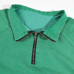 KZZ Men's Loose-Fit Pure Half-Zip Polo Shirt