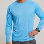 KZZ Men's Long-Sleeve Crew-Neck T-Shirt