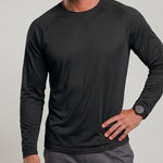 KZZ Men's Long-Sleeve Crew-Neck T-Shirt