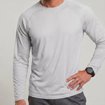 KZZ Men's Long-Sleeve Crew-Neck T-Shirt