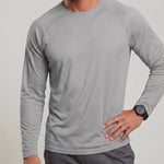 KZZ Men's Long-Sleeve Crew-Neck T-Shirt