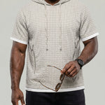 KZZ Men's Summer Casual Short-Sleeve Hoodie