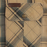 KZZ Men's Summer Short-Sleeve Plaid Shirt
