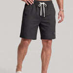 KZZ Men's Waffle-Knit Casual Shorts