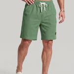 KZZ Men's Waffle-Knit Casual Shorts
