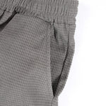 KZZ Men's Waffle-Knit Casual Shorts