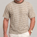 KZZ Men's Summer "Dopamine-Style" Color-Block Crew-Neck Short-Sleeve Tee