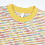 KZZ Men's Summer "Dopamine-Style" Color-Block Crew-Neck Short-Sleeve Tee