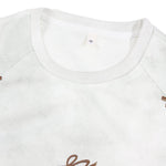 KZZ Acid-wash vintage T-shirt and shorts set