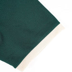 KZZ Color-block sleeve short-sleeve knit polo shirt and drawstring trousers