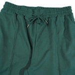 KZZ Color-block sleeve short-sleeve knit polo shirt and drawstring trousers