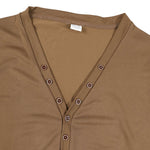 KZZ Men's Summer Deep V-Neck Short-Sleeve Shirt