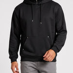 KZZ Men's Long-Sleeve Short-Sleeve Hooded Sweatshirt