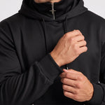 KZZ Men's Long-Sleeve Short-Sleeve Hooded Sweatshirt
