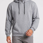 KZZ Men's Long-Sleeve Short-Sleeve Hooded Sweatshirt