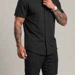 KZZ Men's smart-casual athletic short-sleeve tops and shorts