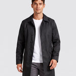 KZZ Men's Solid-Color Mid-Length Business-Casual Jacket
