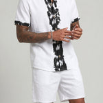 KZZ Casual loose-fitting top and shorts