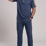 KZZ Casual, loose-fitting short-sleeved top and trousers