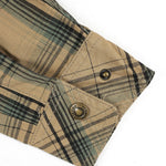 KZZ Men's long-sleeve plaid shirt