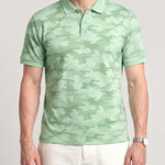 KZZ Men's Summer Camouflage Print Short-Sleeve Shirt