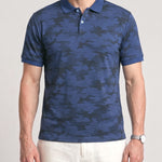 KZZ Men's Summer Camouflage Print Short-Sleeve Shirt