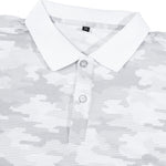 KZZ Men's Summer Camouflage Print Short-Sleeve Shirt