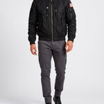 KZZ Men's Retro Long-Sleeved Thick Air Force Pilot Jacket