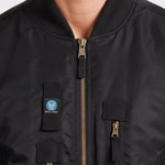KZZ Men's Retro Long-Sleeved Thick Air Force Pilot Jacket