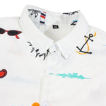 KZZ Printed top and drawstring shorts