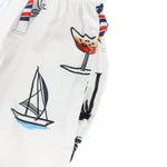 KZZ Printed top and drawstring shorts