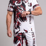 KZZ Men's Casual Breathable T-Shirt and Shorts