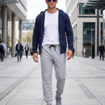 KZZ Men's Thick Warm Lined Sports Pants