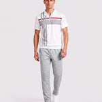 KZZ Short-sleeved zip-up top and trousers