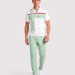 KZZ Short-sleeved zip-up top and trousers