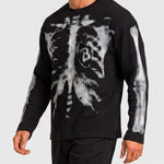 KZZ Men's Loose-fitting Knitted Warm Long-sleeved Shirt