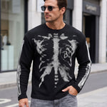 KZZ Men's Loose-fitting Knitted Warm Long-sleeved Shirt