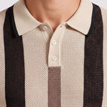 KZZ Breathable Open-Knit Polo Shirt