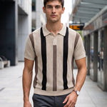 KZZ Breathable Open-Knit Polo Shirt