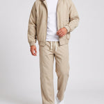 KZZ Men's two-piece street casual plaid tracksuit