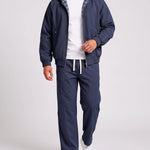 KZZ Men's two-piece street casual plaid tracksuit